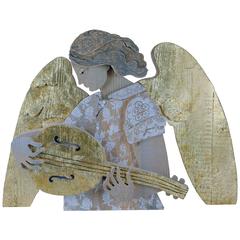 Cappella Nova Angel Wood Sculpture by Michelangeli, Italy