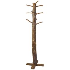 Vintage Cedar Post Coat Rack