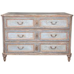 Large Neoclassical Painted Chest of Drawers