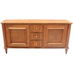 Beautiful French Art Deco Oak Buffet, circa 1940s