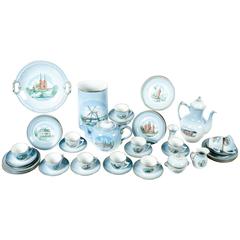 Vintage Danish Porcelain 43 Pieces Tea and Coffee Service for 12 People