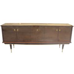 French Art Deco sideboard / buffet  Macassar Ebony Buffet, circa 1940s