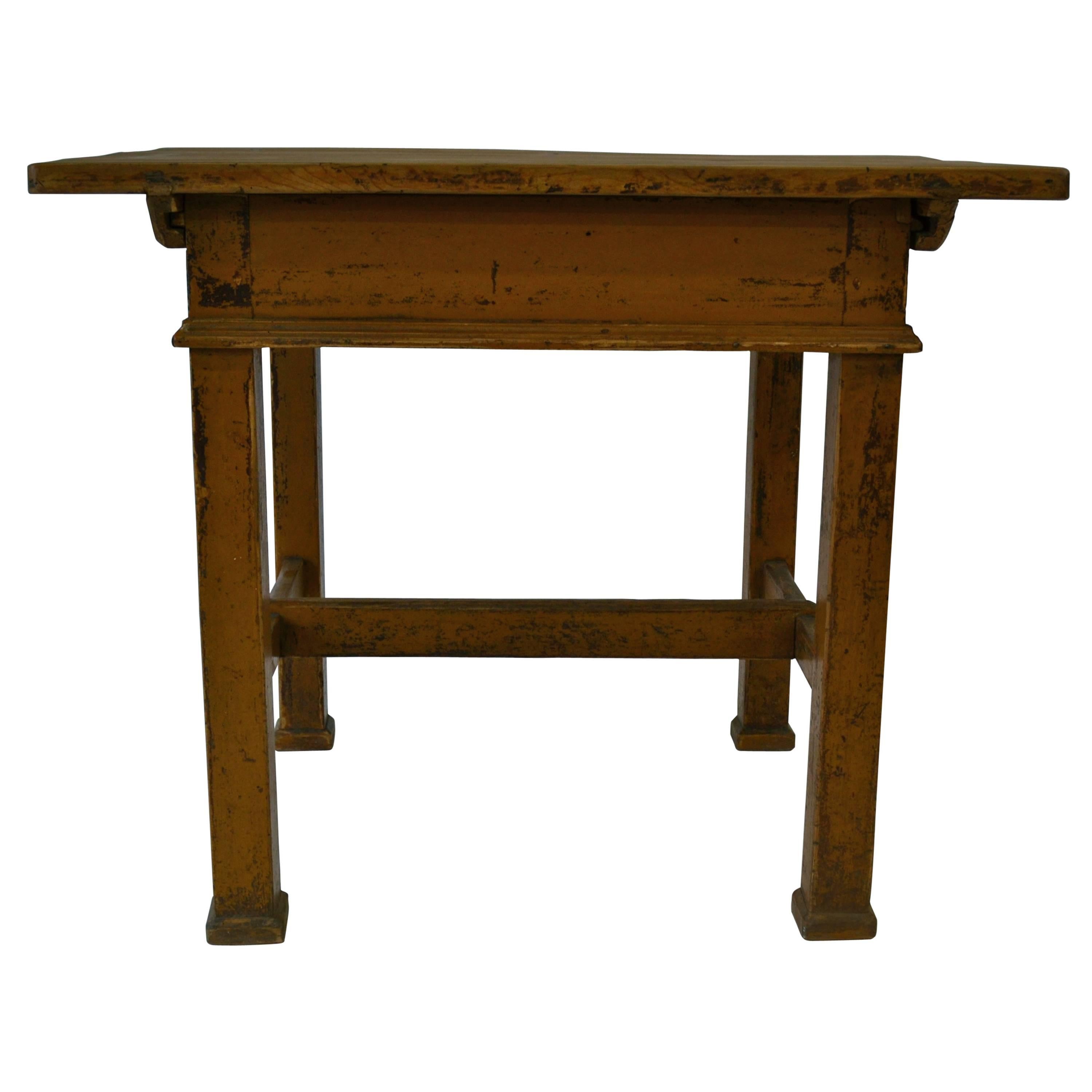 Painted Pine Sliding Top Work Table