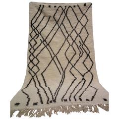 Vintage Moroccan Beni Ourain Rug