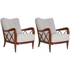 Pair of Armchairs in the Manner of Paolo Buffa