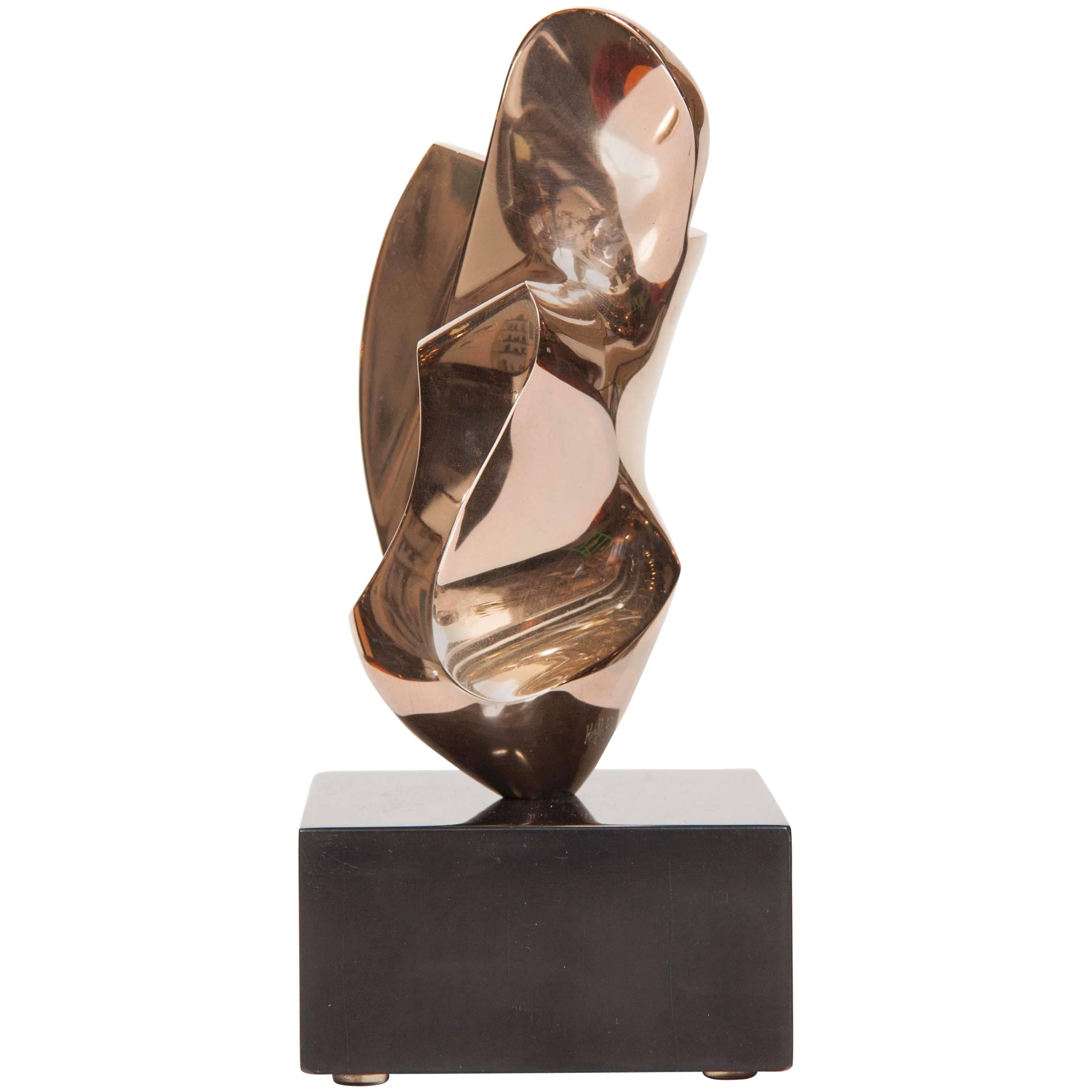 Bronze Abstract Sculpture by Antonio Grediaga Kieff, Signed and Numbered 5/9