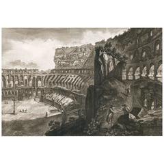 View of the Interior of the Colosseum by Francesco Piranesi, 1835