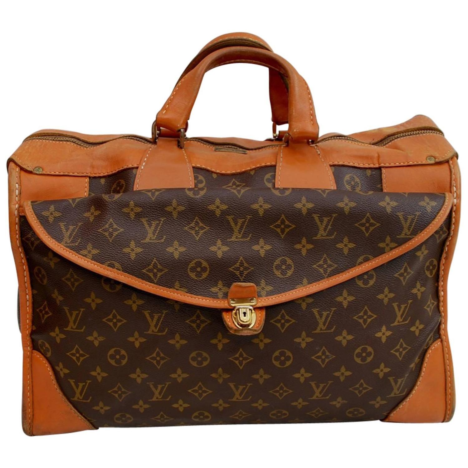 1960s Louis Vuitton Monogram Travel Bag Special Made for Saks Fifth ...