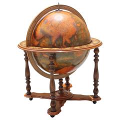 French Mid-Century Modern World Globe Bar, circa 1960s