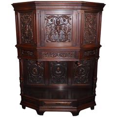 Ornately Carved Renaissance Cabinet