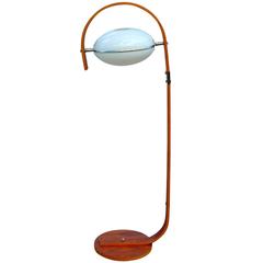 Molded Plywood and Lucite Floor Lamp