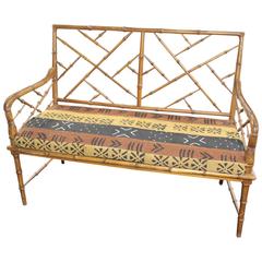 Faux Bamboo Settee 6