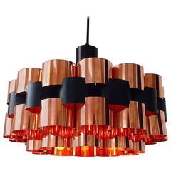 Danish Mid-Century Copper Ceiling Light from Fog and Mørup, Denmark