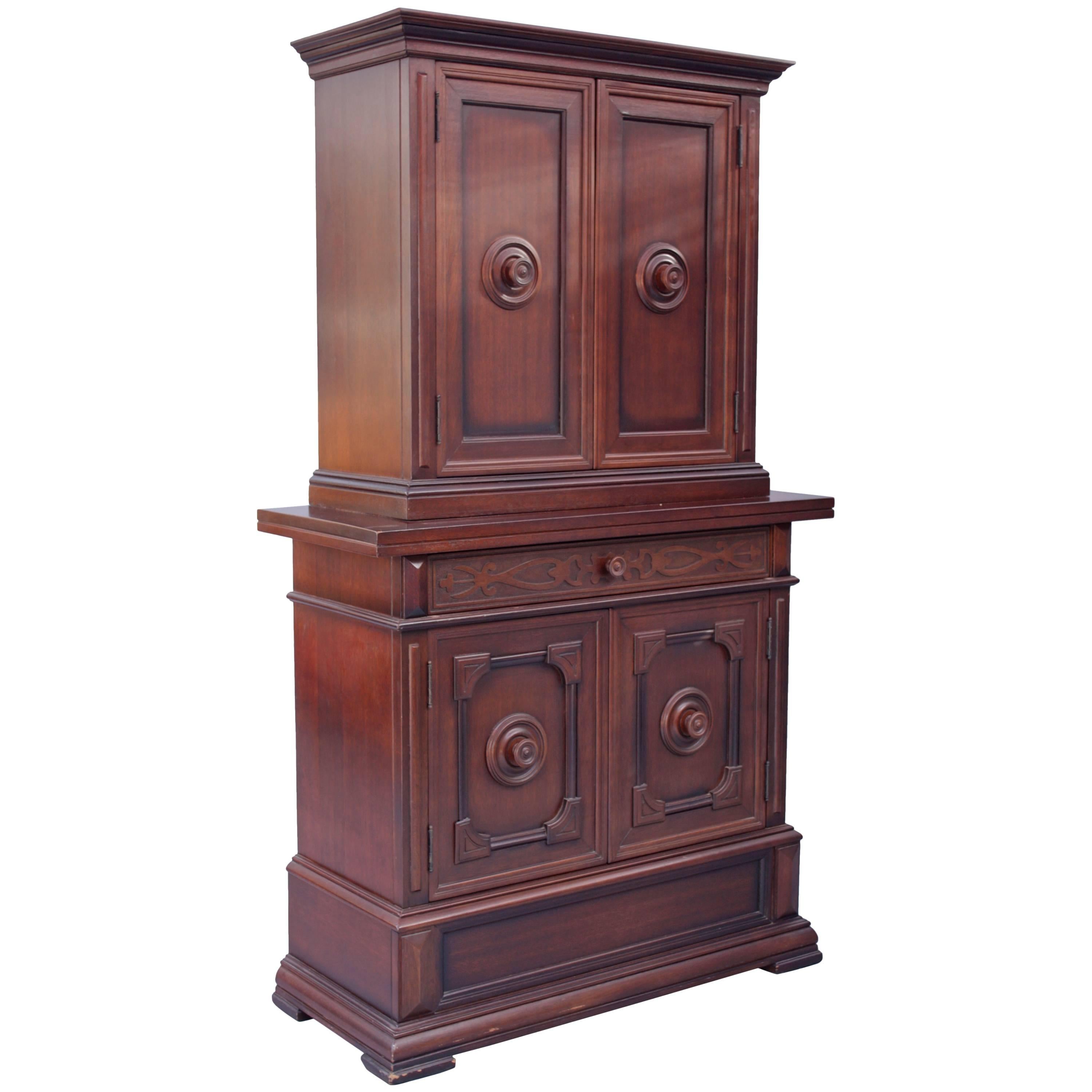 1920s Spanish Revival Standing Cabinet