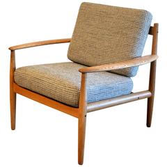 Vintage Danish Oak Model 128 Lounge Chair by Grete Jalk