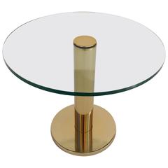 Brass and Glass Side Table by Pace Collection 4
