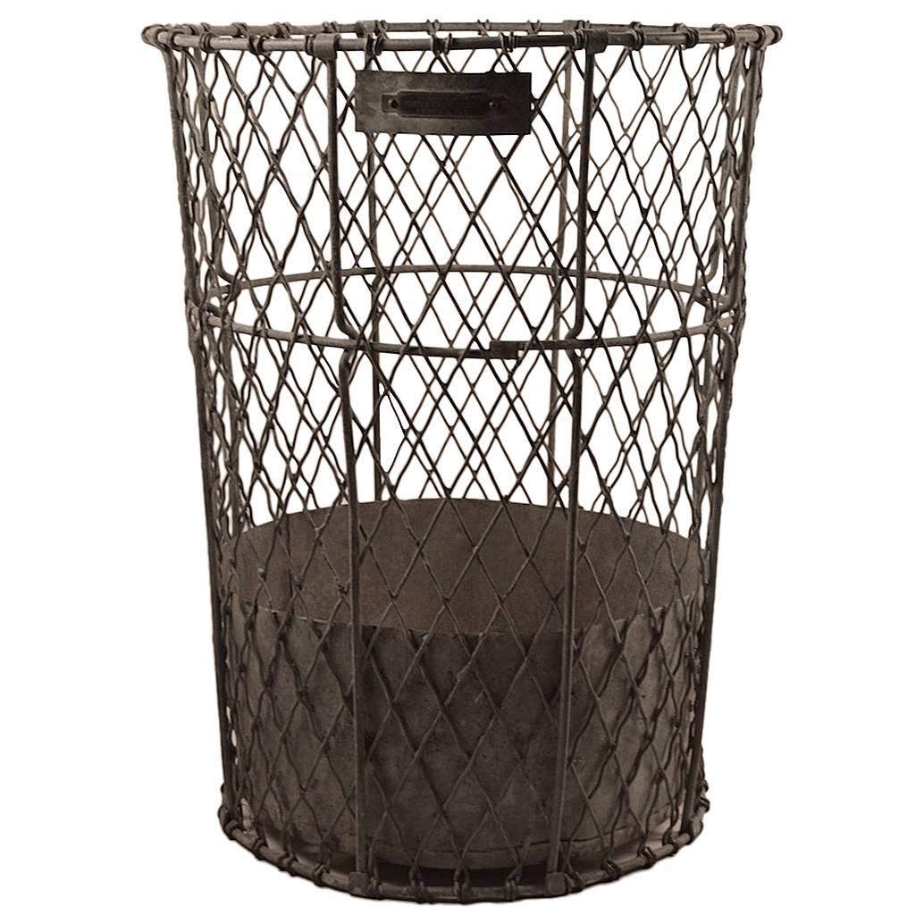 Large Norwich Wire Works Trash Waste Can