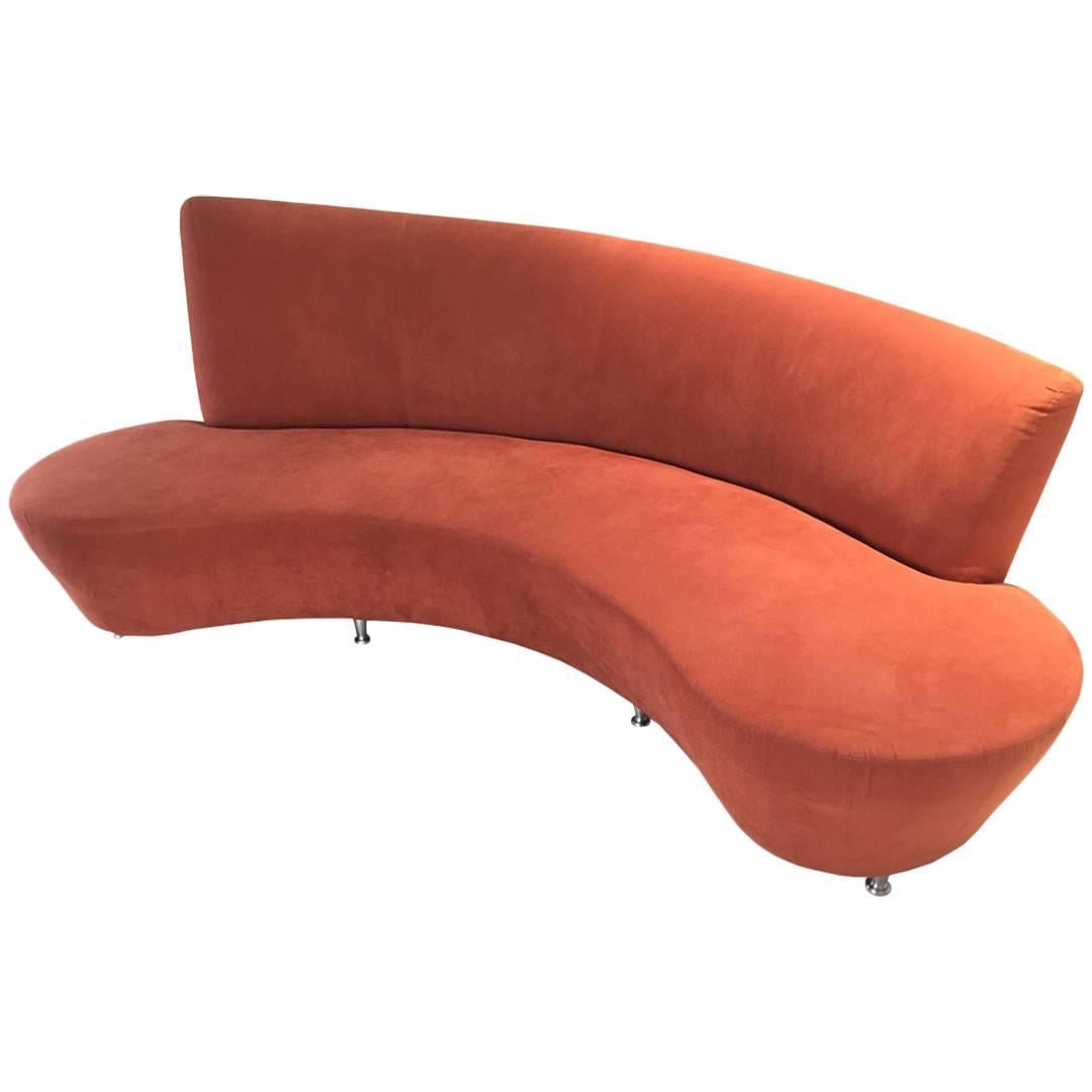 Sculptural Vladimir Kagan Style Sofa for Directional