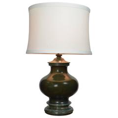 Vintage Urn Form Bronze Lamp