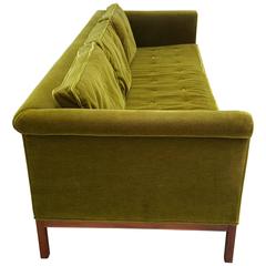 Metropolitan Sofa in Green Mohair