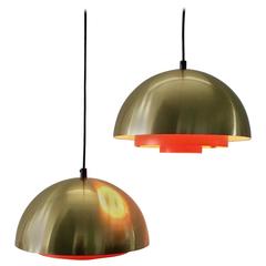 Danish Mid-Century Brass Milieu Pendant by Jo Hammerborg for Fog & Mørup 7