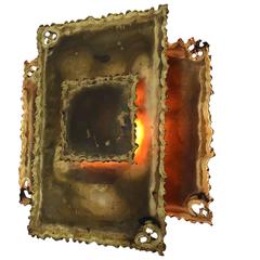 Danish Mid-Century Brutalist Wall Sconce by Holm Sørensen 8
