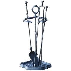 Antique 19th Century French Fireplace Tools or Companion Set