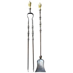 18th-19th Century French Fireplace Tools or Companion Set