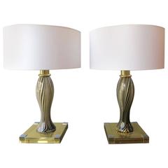 Pair of Italian Table Lamps by Lumica