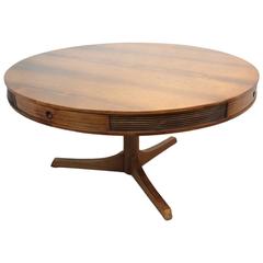 Rosewood Drum Table by Robert Heritage for Archie Shine, circa 1957