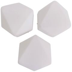 Architectural Glass Ceiling Lamps or Sconces by Stilnovo, Italy