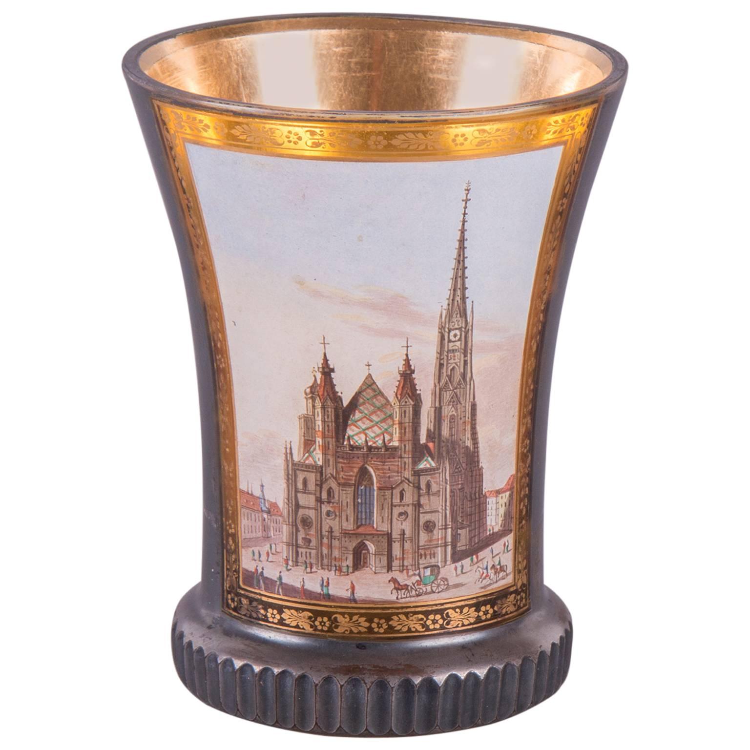 Beaker with View of the St. Stephen
s Cathedral in Vienna, circa 1825