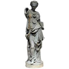 Late 19th Century Régule Woman Statue Figuring Summer