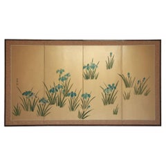 Japanese  Hand-Painted Panel/Screen 