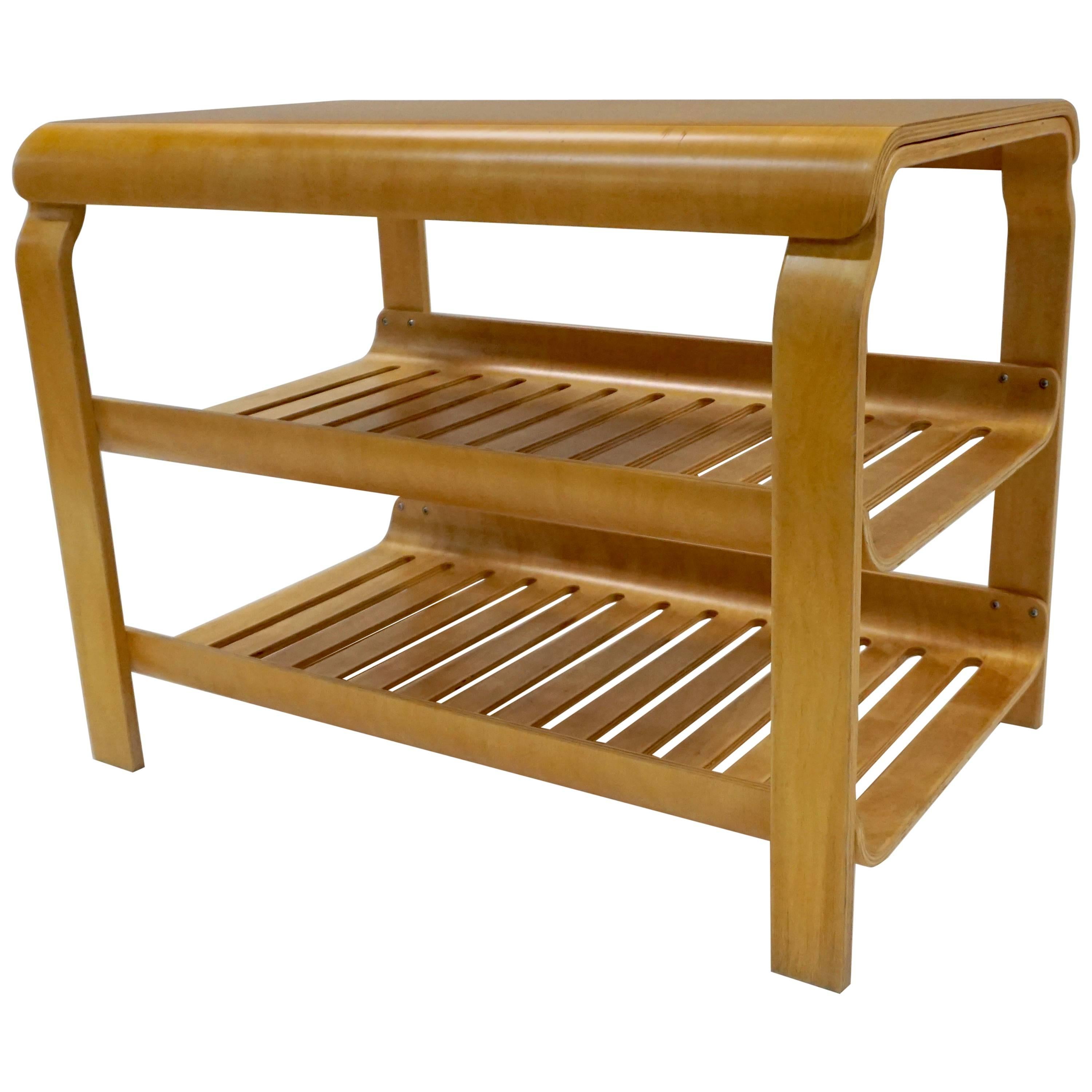 Versatile Aalto Style Bent Plywood Stand