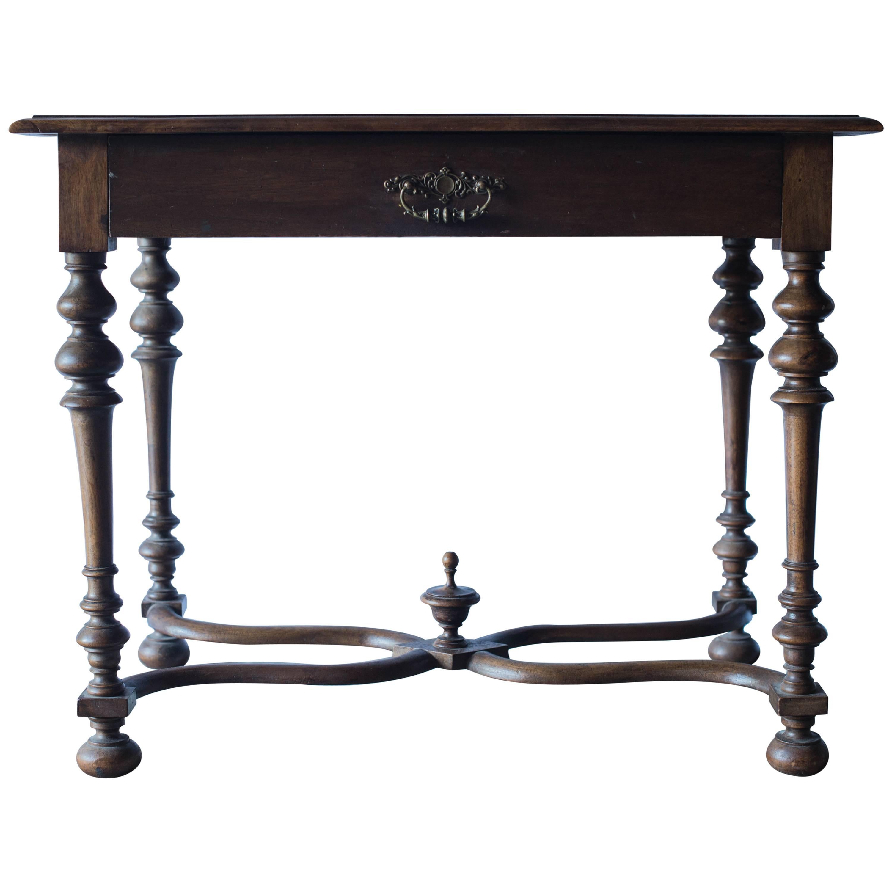 19th Century French Walnut Writing/Side Table