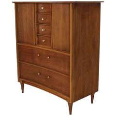 Concave Front Mid Century Modern High Chest Dresser 12