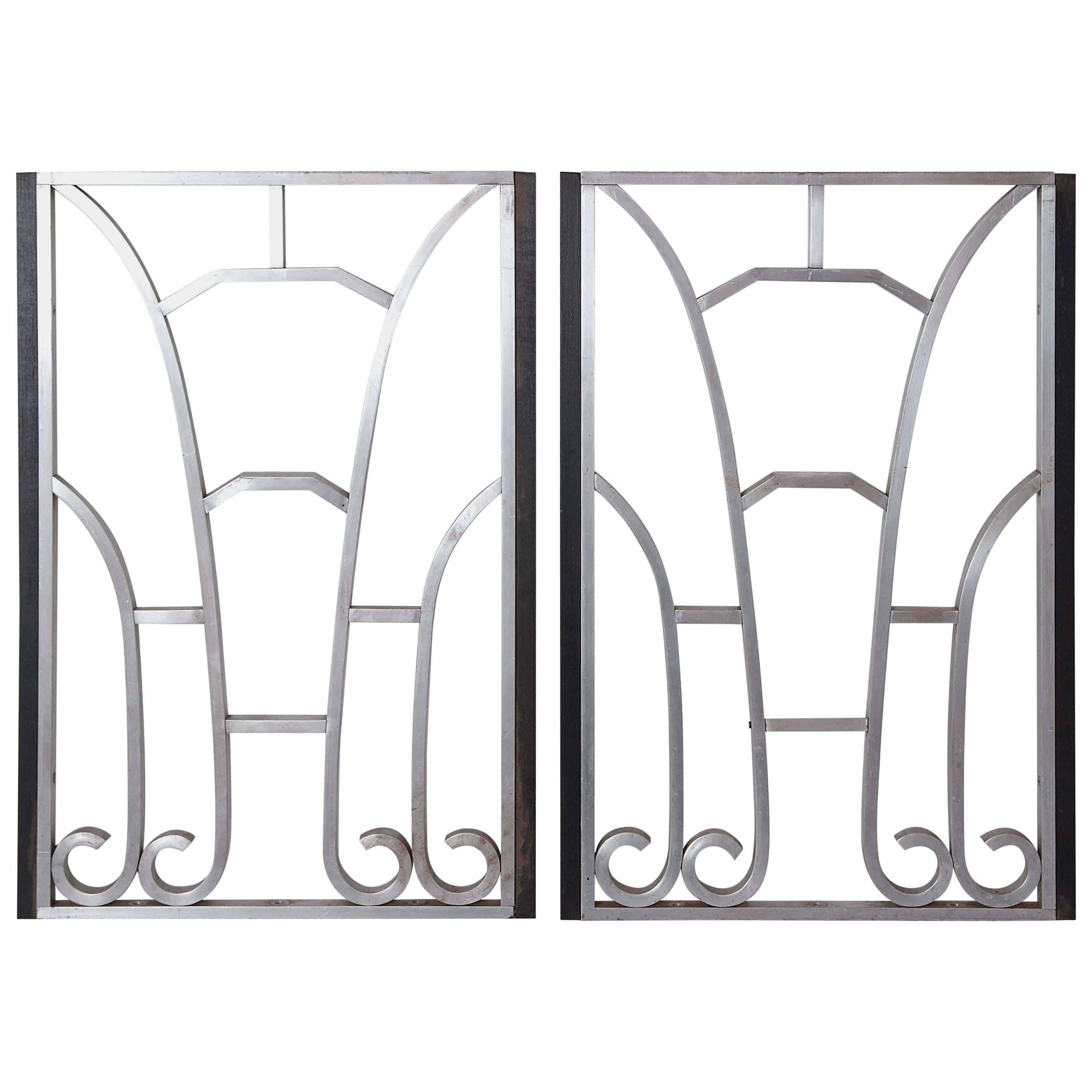 Art Deco Machine Age Decorative Aluminum Architectural Panels