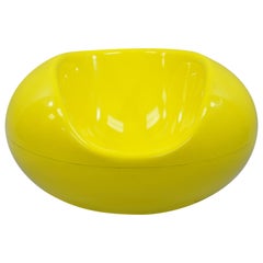 Eero Aarnio for Asko Yellow Fiberglass Pastille Pod Gyro Lounge Chair