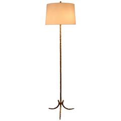 Elegant Bronze Floor Lamp by Maison Bagues