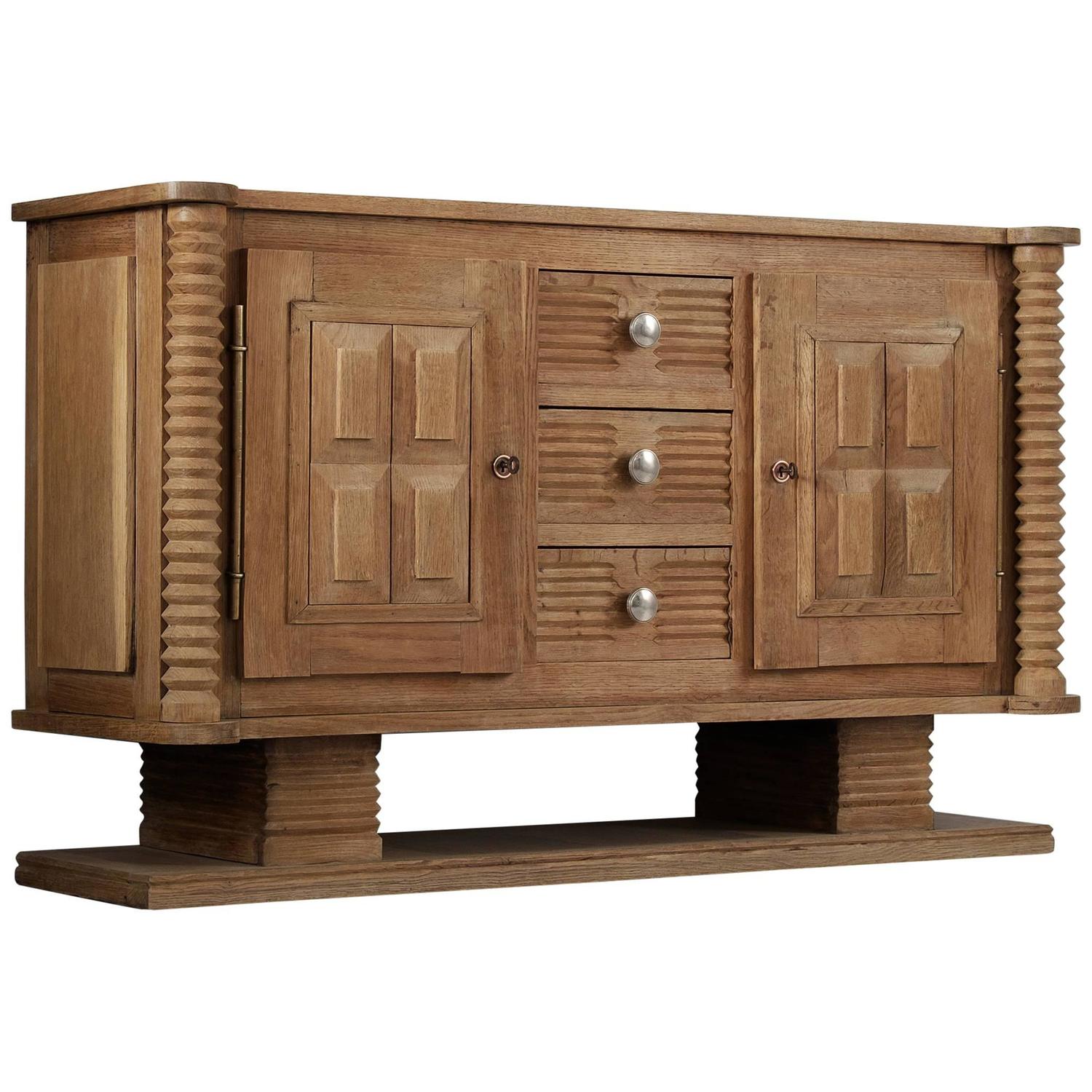 Small ArtDeco Credenza in Oak at 1stdibs