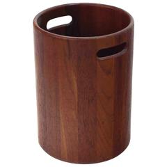 Danish Mid-Century Modern Solid Teak Ice Bucket