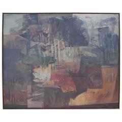Large Mid-Century Abstract Painting