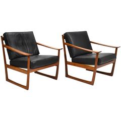 Peter Hvidt & Orla Mølgaard Nielsen Lounge Chairs by France & Son 8