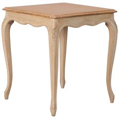 French Small Painted Square Side Table 5