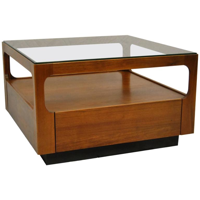 Midcentury Teak Gl Top Coffee Table Designed By John Keal For Midcentury Teak Gl Top Coffee Table Designed By John Keal For Brown Saltman