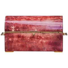 Elegant Aldo Tura Red Goatskin Treasure Jewelry Box