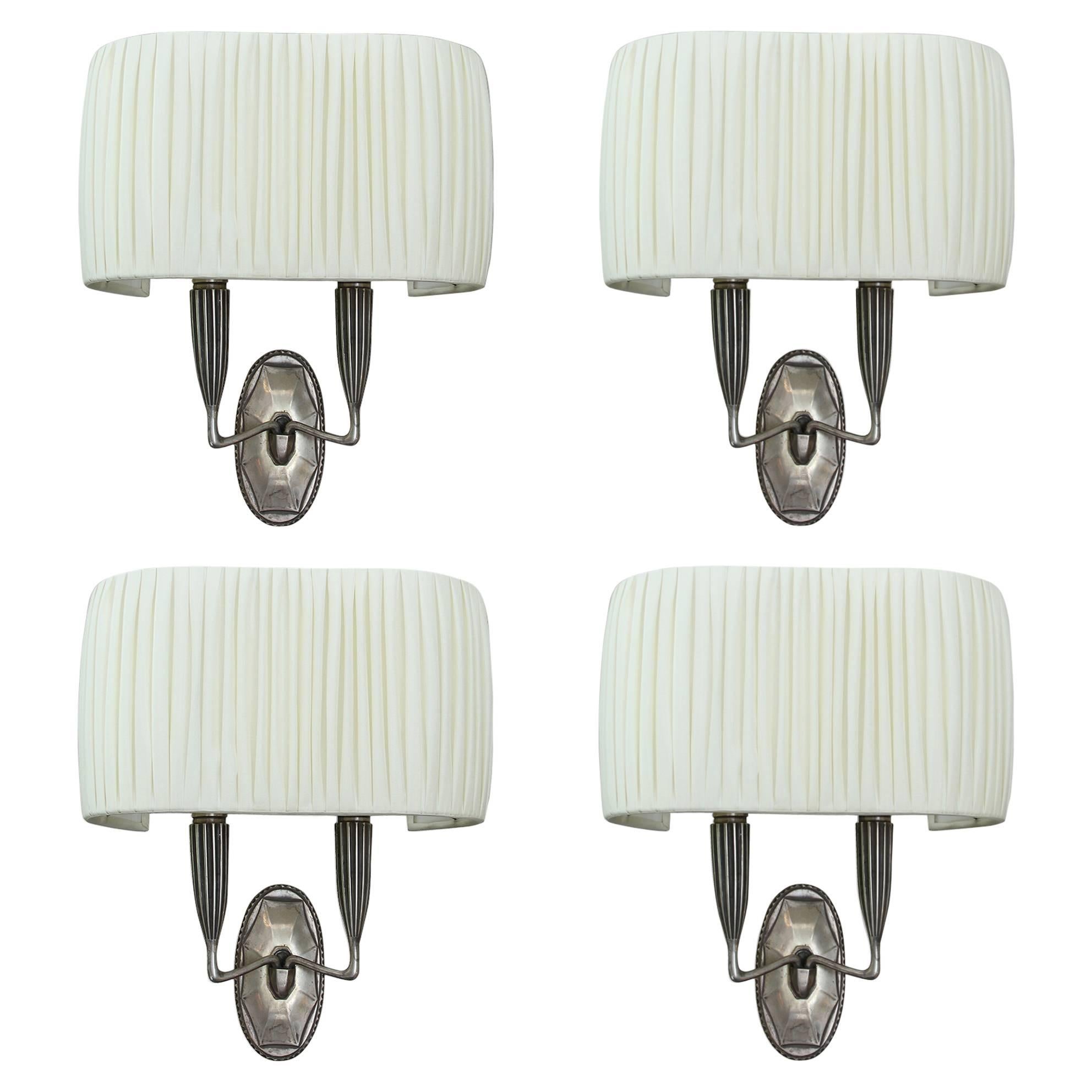 Ruhlmann Set of Four Sconces 1925