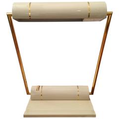 Brass & Painted Metal Articulated Table Lamp