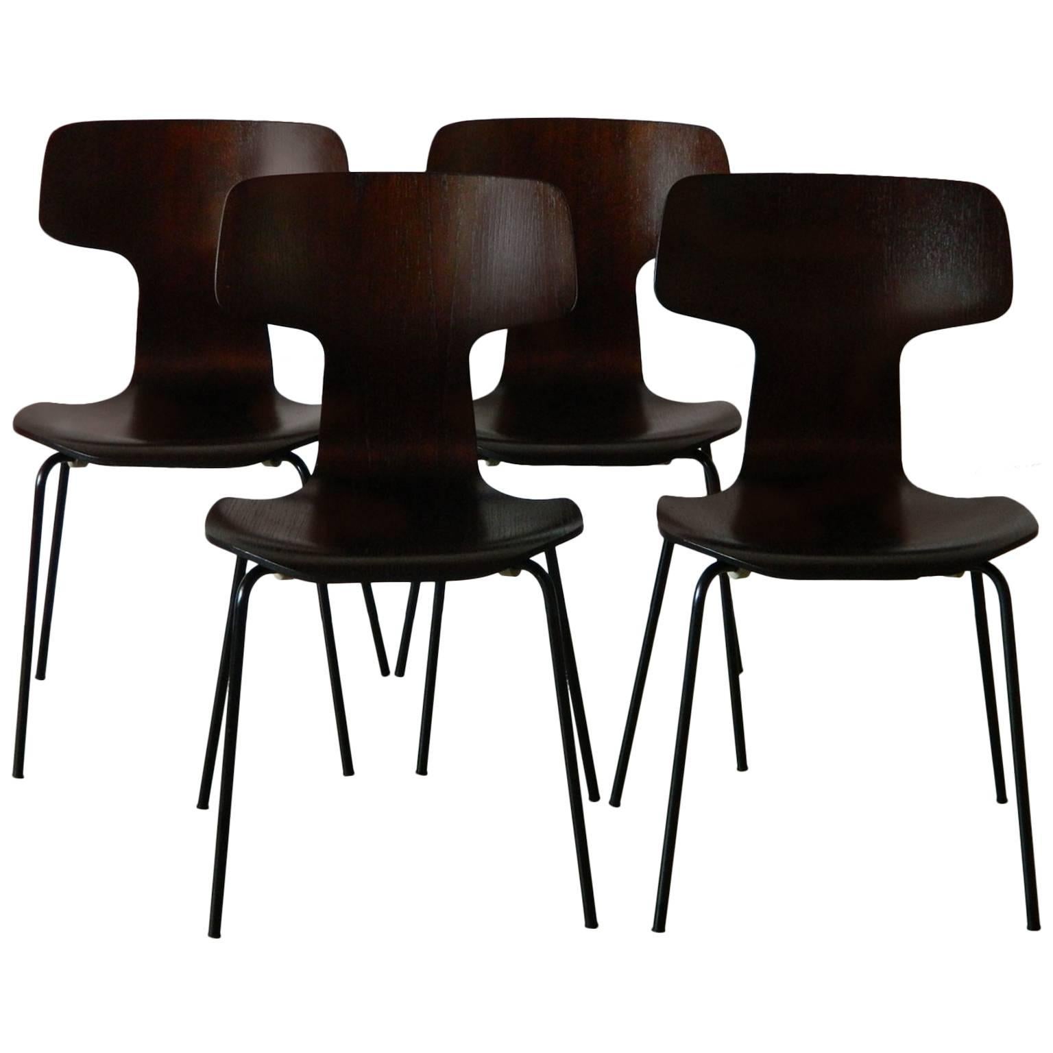 Set of Four Arne Jacobsen 3103 Chairs For Sale